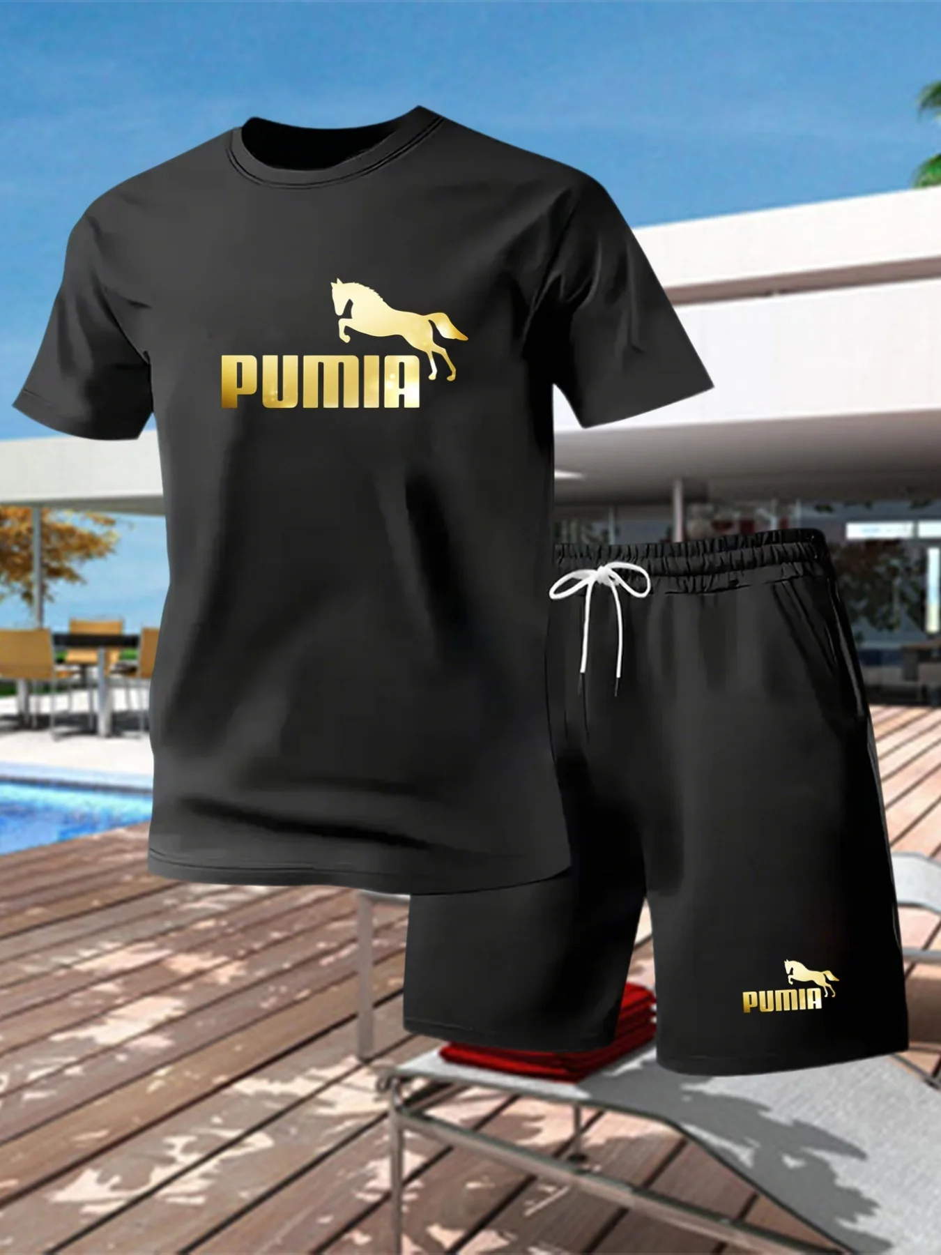 2026New Men's Summer Short Sleeved T-shirt Set Fashion Two-piece Sportswear Casual Shorts Sportswear Men's Sportswear Set
2026New Men's Summer Short Sleeved T-shirt Set Fashion Two-piece Sportswear Casual Shorts Sportswear Men's Sportswear Set