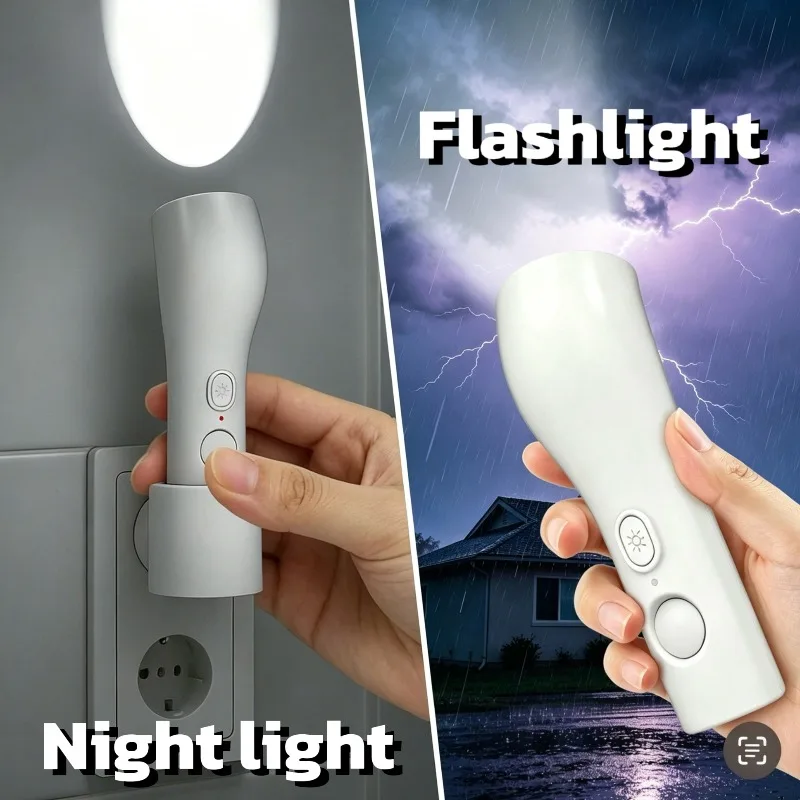 Portable Rechargeable two in one Flashlight Emergency Light Body-Induced Small Night Light for Corridors and Lavatories
Portable Rechargeable two in one Flashlight Emergency Light Body-Induced Small Night Light for Corridors and Lavatories