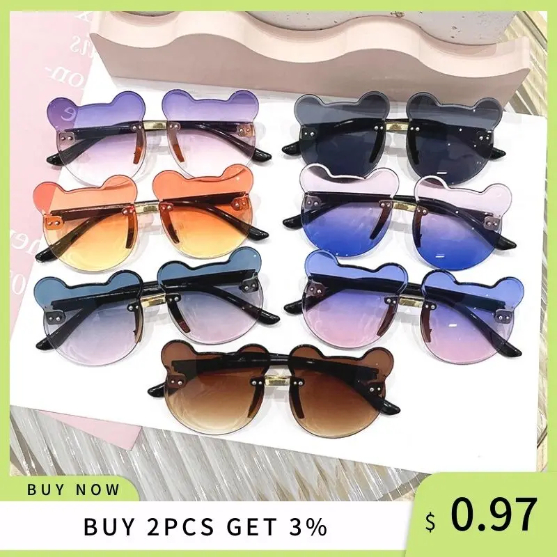 Bear Shape Kids Sun Sunglasses Children Glasses Trendy Girls Cartoon Eyeglasses Shades Driver Anti-Glare Boys Cartoon Sunglasses
Bear Shape Kids Sun Sunglasses Children Glasses Trendy Girls Cartoon Eyeglasses Shades Driver Anti-Glare Boys Cartoon Sunglasses