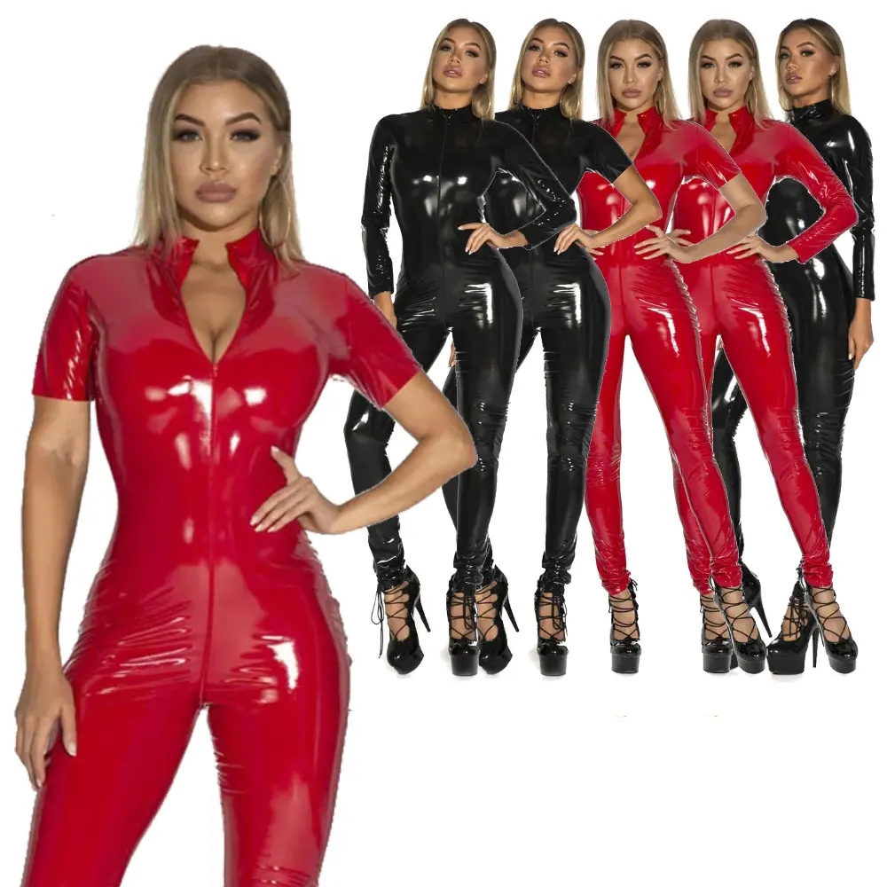 Two Way Zipper Open Crotch Bodysuit Sexy Hot Wet Look PVC Catsuit Tights Shiny PU Leather Long Sleeve Cosplay Conjoined
Two Way Zipper Open Crotch Bodysuit Sexy Hot Wet Look PVC Catsuit Tights Shiny PU Leather Long Sleeve Cosplay Conjoined