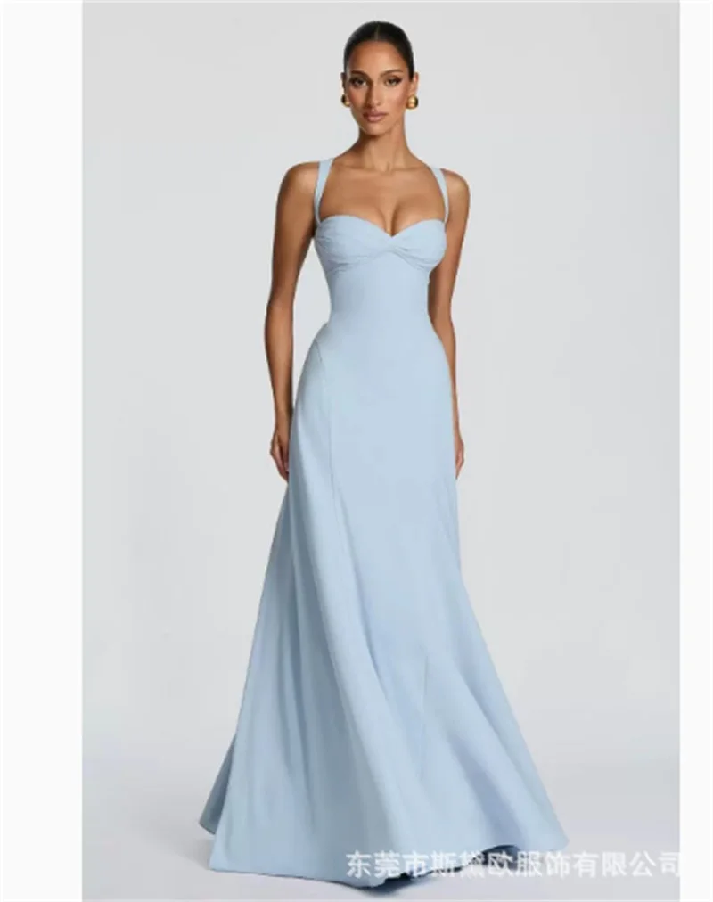Light Blue Prom Dress Sexy Sleeveless Lace Up Back Beach Holiday Party Gown Formal Wedding Guest Birthday Evening Robe
Light Blue Prom Dress Sexy Sleeveless Lace Up Back Beach Holiday Party Gown Formal Wedding Guest Birthday Evening Robe