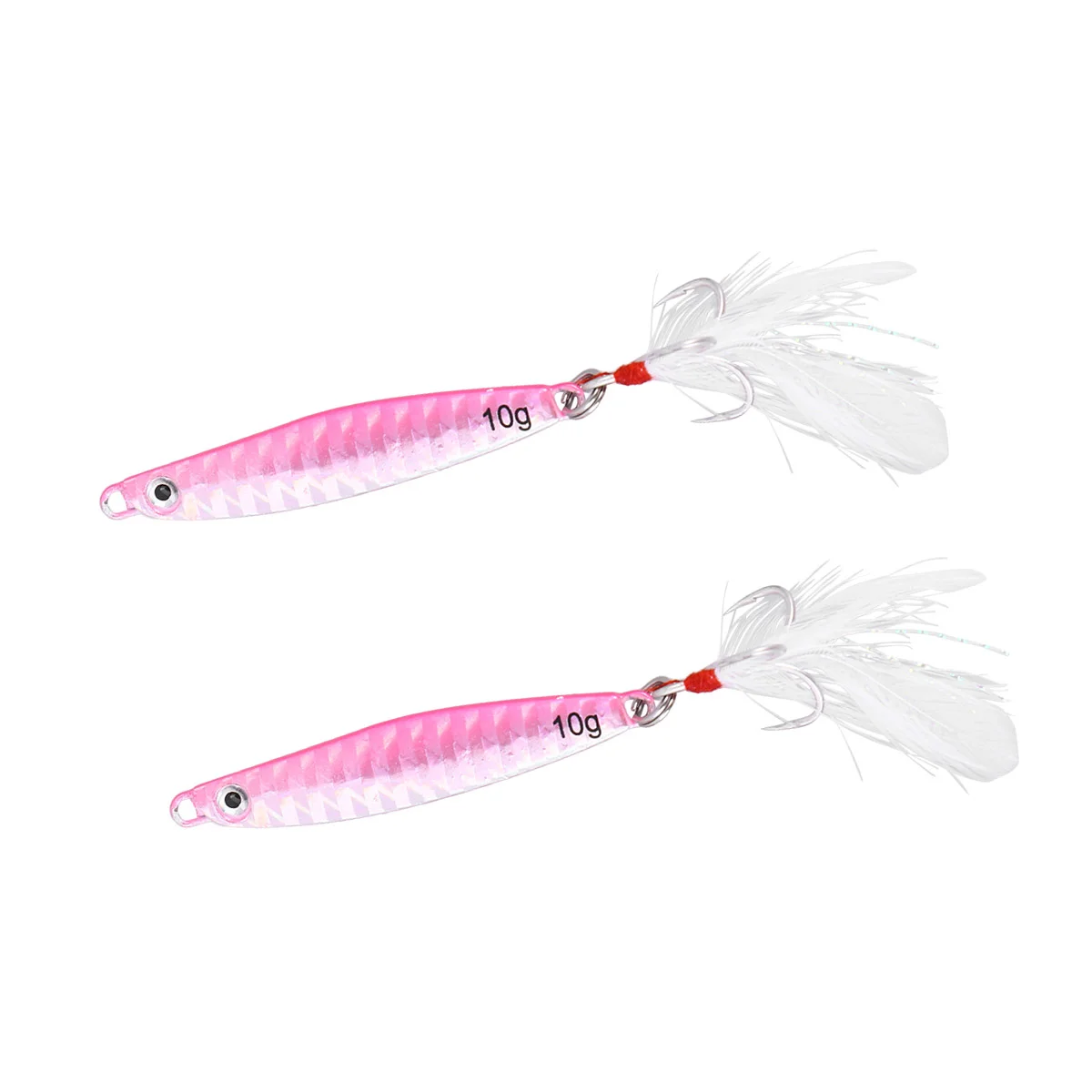2Pcs Fishing Lures Metal Fishing Baits Sets Artificial Hard Bait Treble Hooks Spanish Mackerel (Pink)
2Pcs Fishing Lures Metal Fishing Baits Sets Artificial Hard Bait Treble Hooks Spanish Mackerel (Pink)