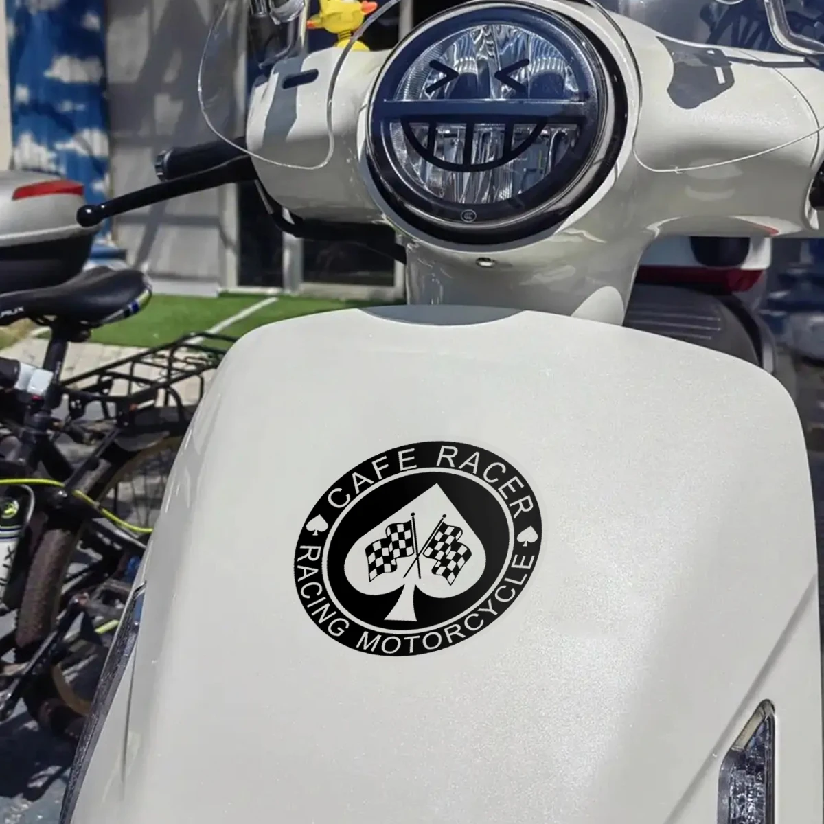 Classic Cafe Racer Decals, Durable Stickers for Bike Scooter Body Fender Gas Tank and Helmet Decor
Classic Cafe Racer Decals, Durable Stickers for Bike Scooter Body Fender Gas Tank and Helmet Decor
