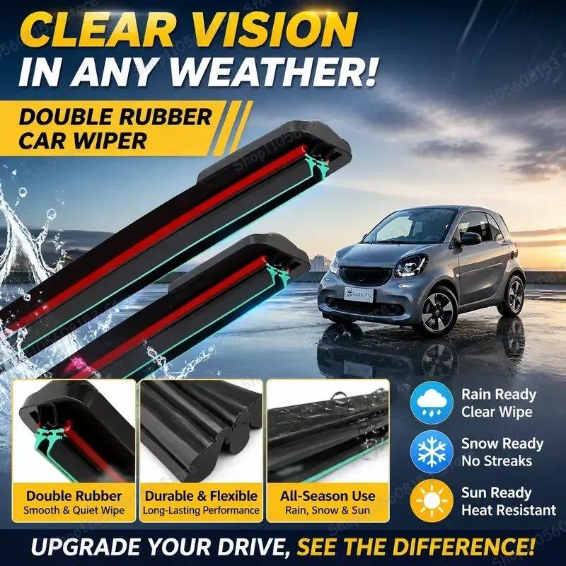 For Smart ForTwo 450 451 453 Windshield Wiper Blades 1998–2019 Front Driver Passenger Side Rain Removal Kit Compatible Auto
For Smart ForTwo 450 451 453 Windshield Wiper Blades 1998–2019 Front Driver Passenger Side Rain Removal Kit Compatible Auto