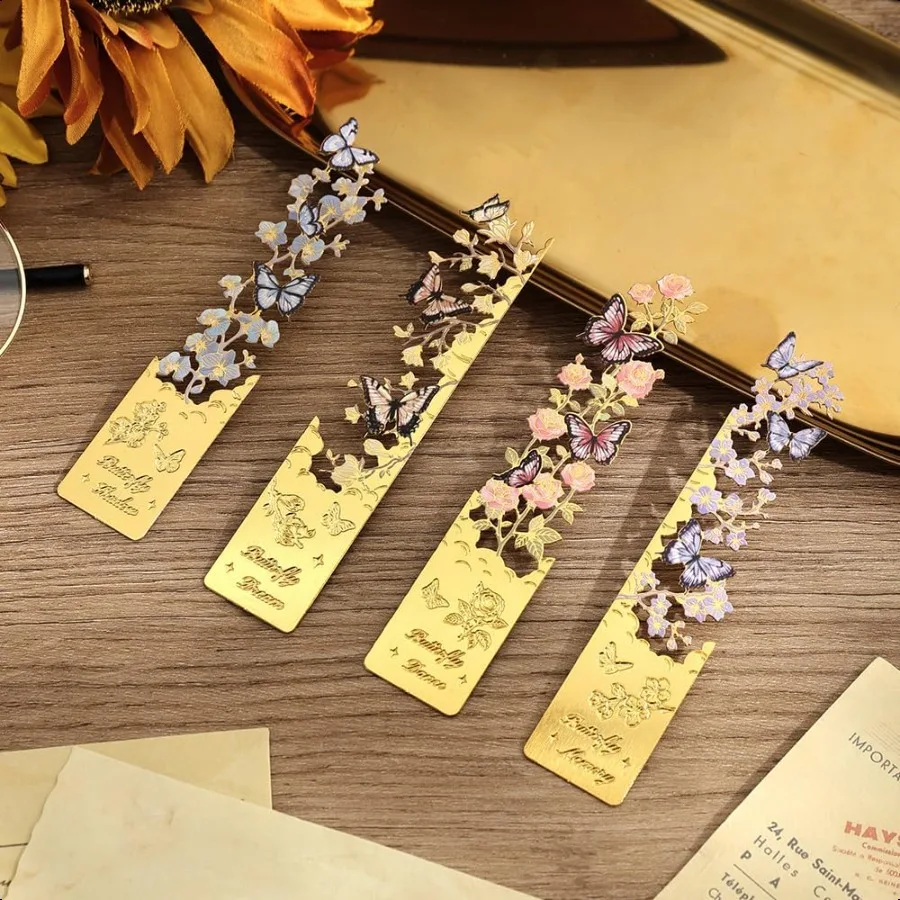 4pcs Butterfly Flower Theme Pretty Book Marks for Reading Women Cute Book Markers for Writers Teens Men Readers Reading Accesso
4pcs Butterfly Flower Theme Pretty Book Marks for Reading Women Cute Book Markers for Writers Teens Men Readers Reading Accesso