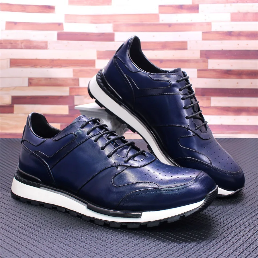 Fashion Men's Casual Leather Suede Cowhide Top Layer Comfortable Non Slip Sports Breathable Lace Up Men's Shoes High-end Loafers
Fashion Men's Casual Leather Suede Cowhide Top Layer Comfortable Non Slip Sports Breathable Lace Up Men's Shoes High-end Loafers