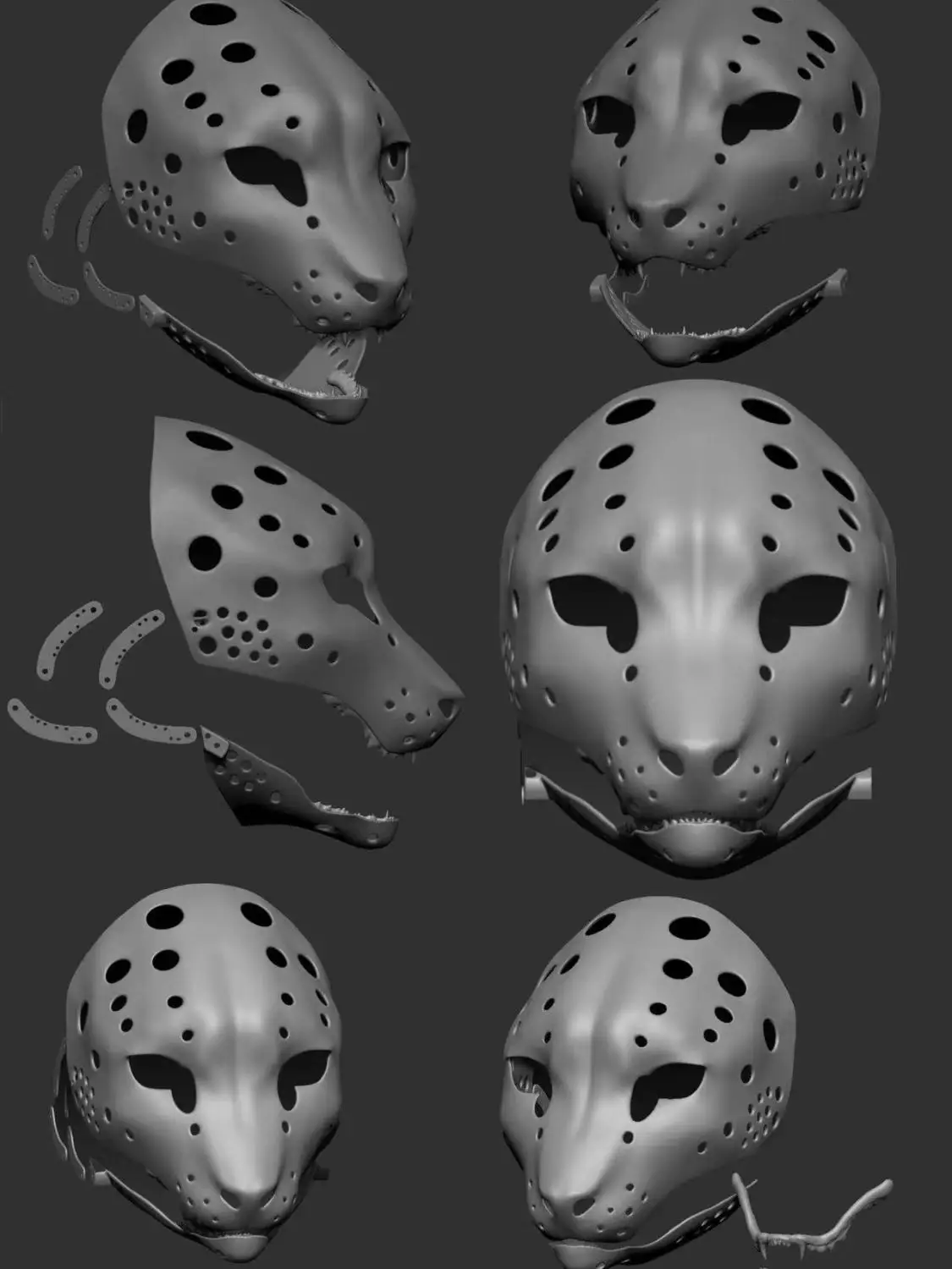 Kigurumi Base Mask 3D Printing Realistic Animal Skull Set with Built-in Hinges and Teeth Cosplay Costume Accessorie
Kigurumi Base Mask 3D Printing Realistic Animal Skull Set with Built-in Hinges and Teeth Cosplay Costume Accessorie