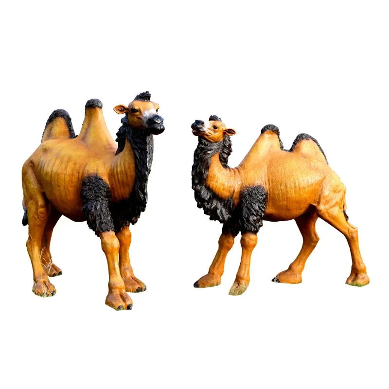 FRP simulated camel sculpture outdoor large animal ornament public garden landscape business square desert decoration 
FRP simulated camel sculpture outdoor large animal ornament public garden landscape business square desert decoration