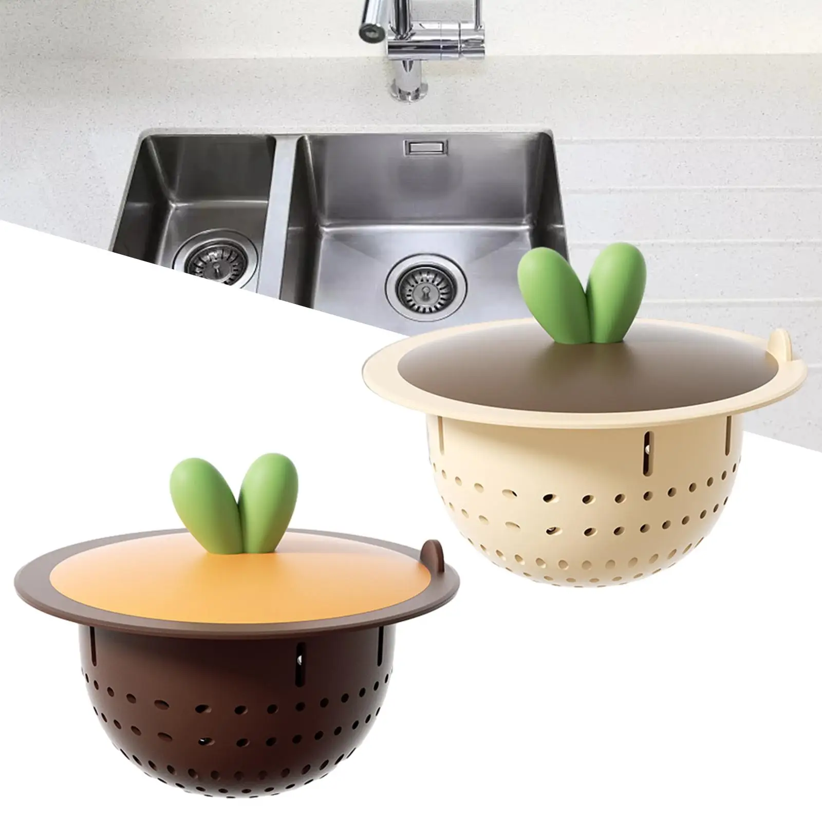 Sink Strainer Kitchen Sink Drainers Antiodor Catcher Cute Easy Clean Rustproof Fast Sink Plug with Lid Sink Drain Basket
Sink Strainer Kitchen Sink Drainers Antiodor Catcher Cute Easy Clean Rustproof Fast Sink Plug with Lid Sink Drain Basket