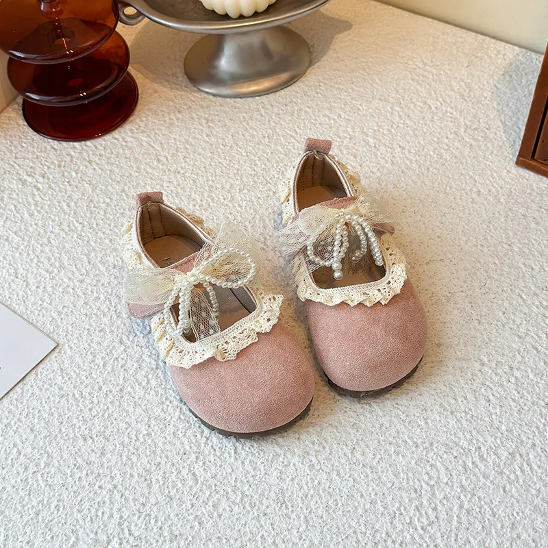 Toddler Lolita Style Mary Janes Kids Suede Lace Flats Girls Non-Slip Party Princess Shoes Girls Lace Pearl Bow Mary Janes
Toddler Lolita Style Mary Janes Kids Suede Lace Flats Girls Non-Slip Party Princess Shoes Girls Lace Pearl Bow Mary Janes