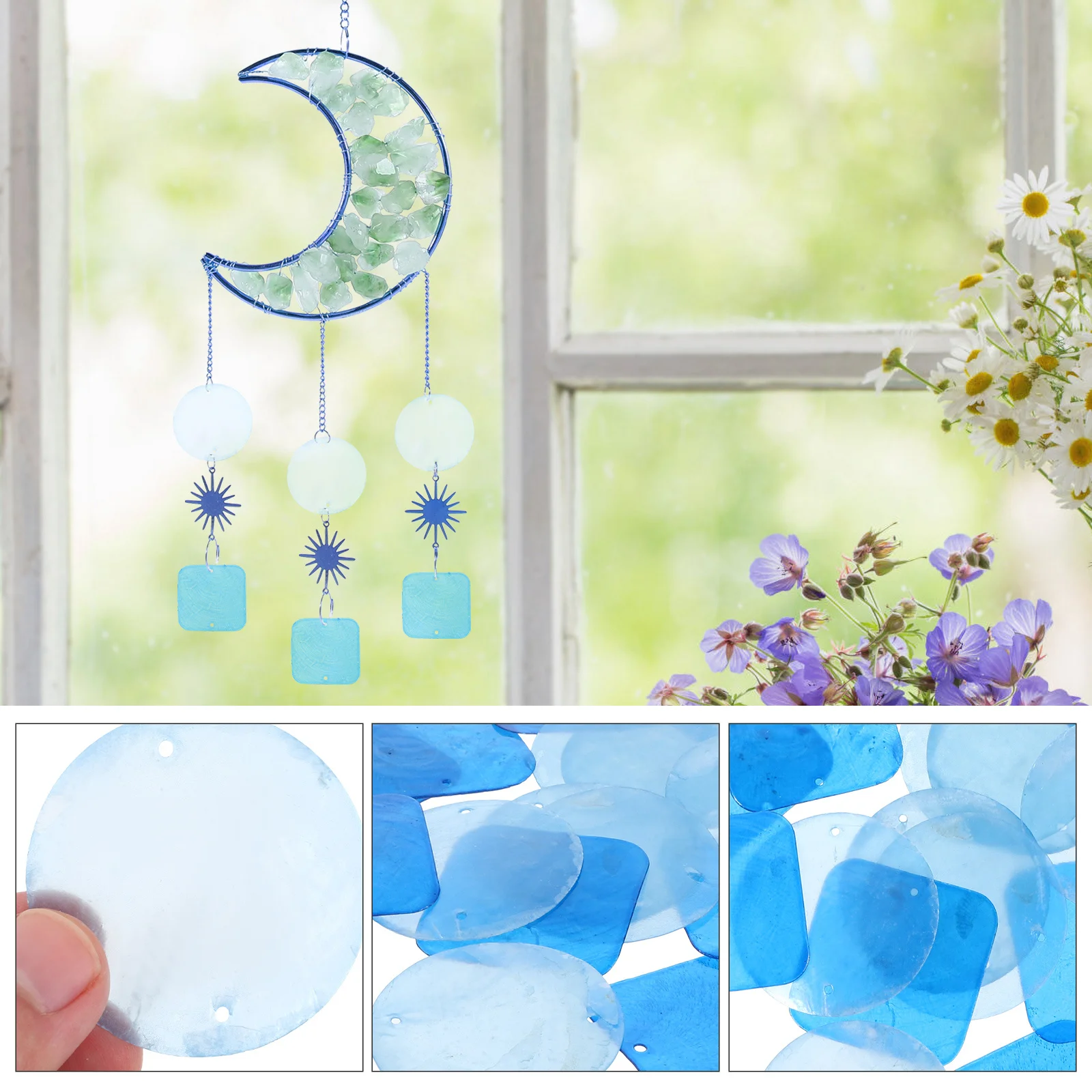 1Set Durable Shell DIY Pieces Square Round Shape Natural Shells Slices for Wind Chime Dream Catcher Craft Accessories
1Set Durable Shell DIY Pieces Square Round Shape Natural Shells Slices for Wind Chime Dream Catcher Craft Accessories