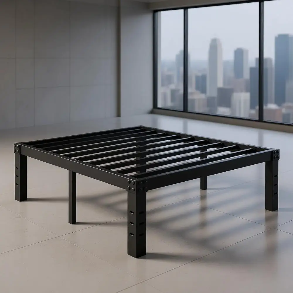 16 High Heavy-Duty XL Twin Metal Bed with Platform, No Box Spring Required, Easy Assembly, Noise-Free, Black
16 High Heavy-Duty XL Twin Metal Bed with Platform, No Box Spring Required, Easy Assembly, Noise-Free, Black