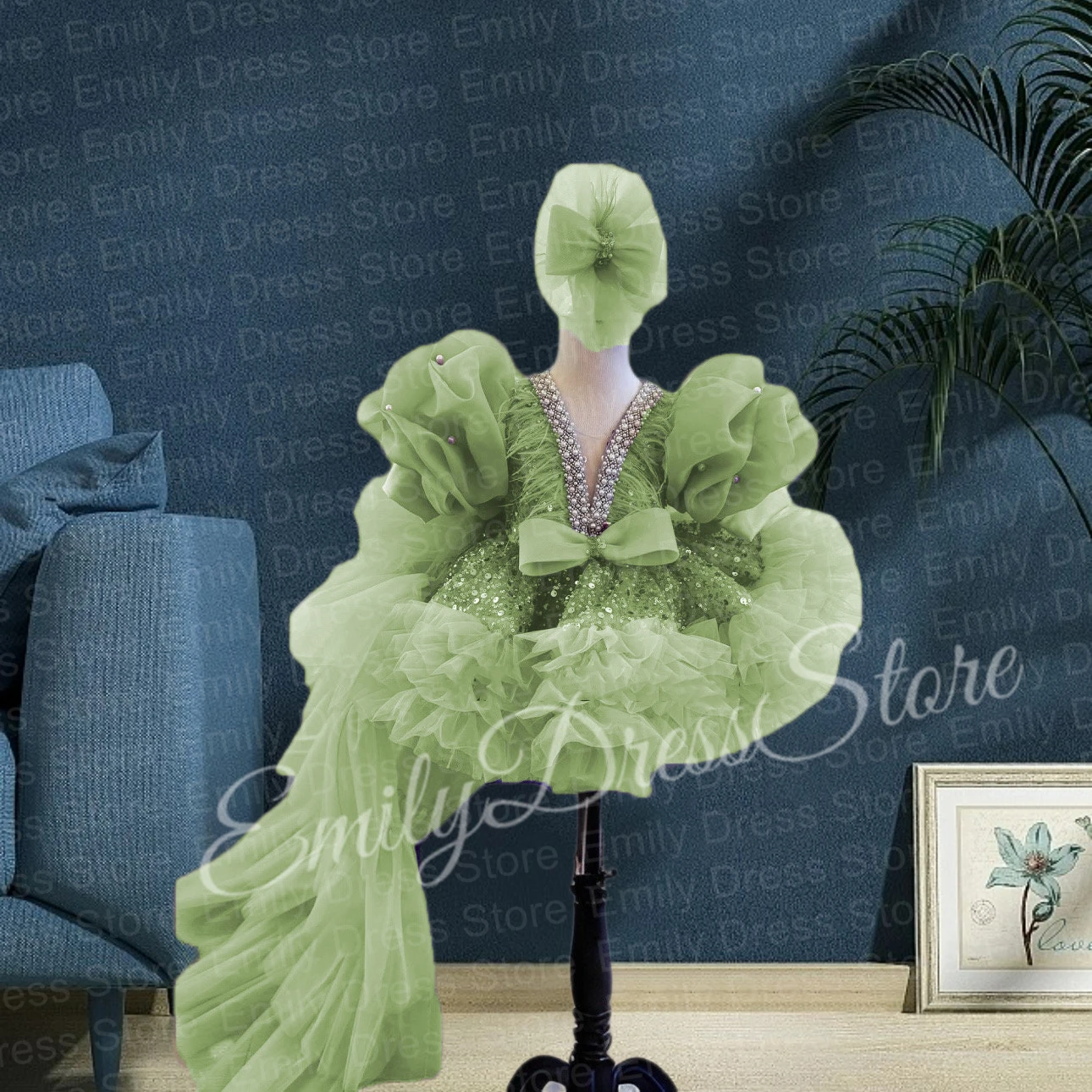 Customized Sage Green Flower Girl Dress For Wedding Baby Pearls Beaded Tulle Applique Pearls Kids Birthday Party Infant Gown
Customized Sage Green Flower Girl Dress For Wedding Baby Pearls Beaded Tulle Applique Pearls Kids Birthday Party Infant Gown