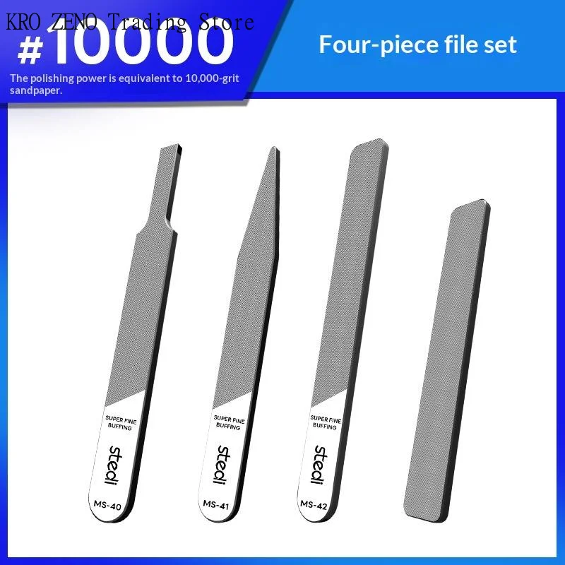 1/4PCS Silver Ultra Fine Glass File Washable / Durable Polishing Tool For Models Nub Removal Mirror Finish Residue Polishing
1/4PCS Silver Ultra Fine Glass File Washable / Durable Polishing Tool For Models Nub Removal Mirror Finish Residue Polishing