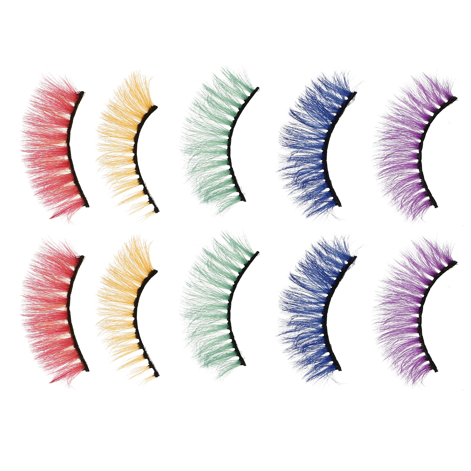 5 Pairs Lashes Eyelashes Performance Eyelashes Dense Lashes Halloween Colorful Cosplay Long Thin Daily Party Makeup
5 Pairs Lashes Eyelashes Performance Eyelashes Dense Lashes Halloween Colorful Cosplay Long Thin Daily Party Makeup