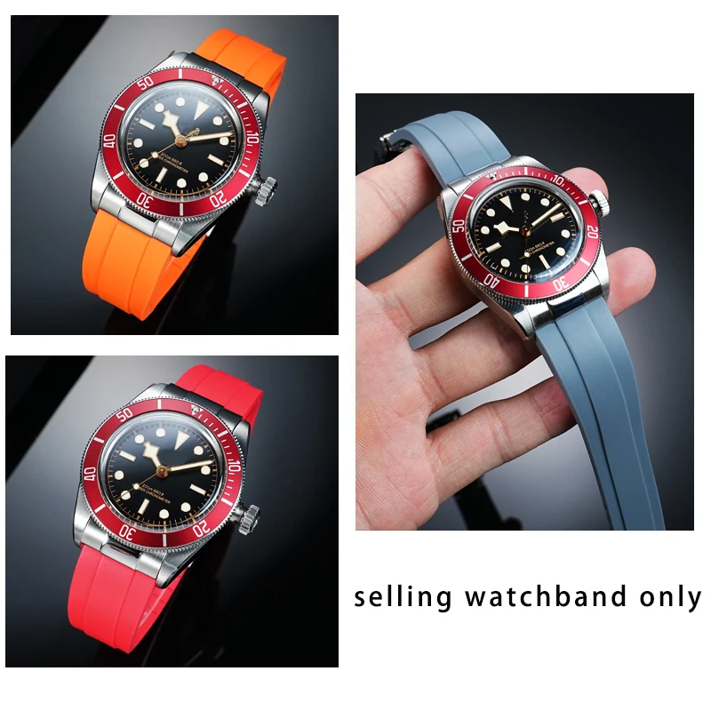 Резиновый ремешок для часов 20 мм 22 мм для TUDOR Black Bay 1958 M79030 M79230/79220 M7939G1, ремешок для часов с раскладывающейся застежкой, водонепроницаемый ремень
Резиновый ремешок для часов 20 мм 22 мм для TUDOR Black Bay 1958 M79030 M79230/79220 M7939G1, ремешок для часов с раскладывающейся застежкой, водонепроницаемый ремень