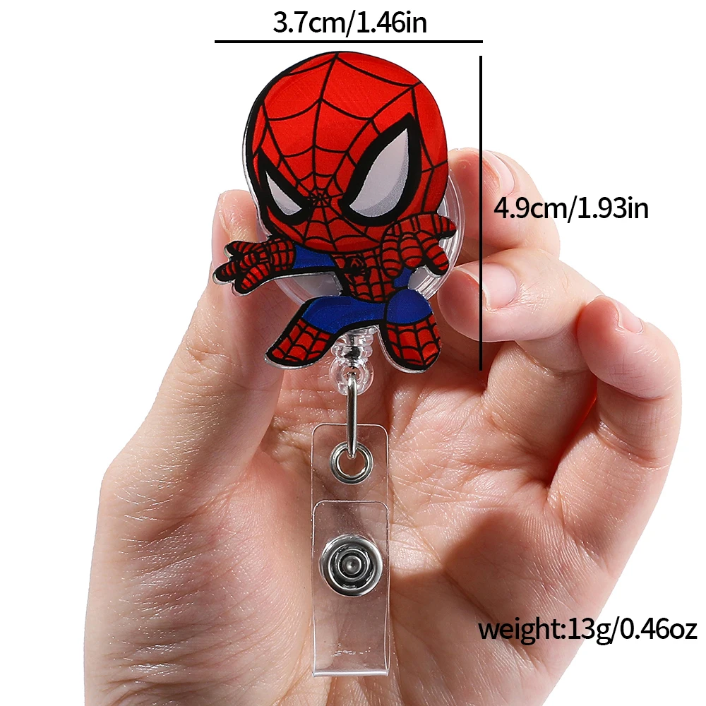 Cartoon Cute Spider Man Acrylic Telescopic Badge Scroll Nurse Doctor Teacher Student ID Holder Keychain Tether
Cartoon Cute Spider Man Acrylic Telescopic Badge Scroll Nurse Doctor Teacher Student ID Holder Keychain Tether
