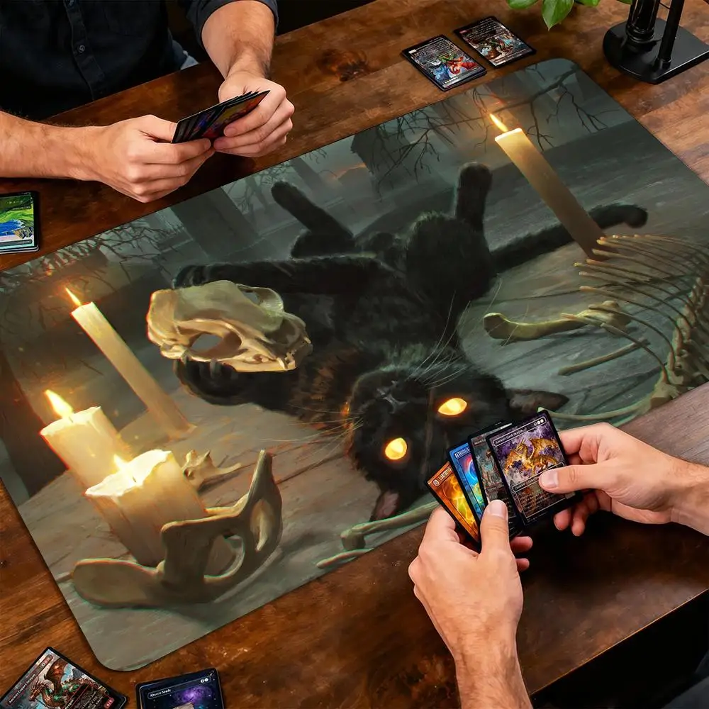Игровой коврик Dark Fairy Tale Fantasy Cat Magic Card Battle Mat MTG с противоскользящим основанием 35X60CM для карточных игр и настольных игр TCG
Игровой коврик Dark Fairy Tale Fantasy Cat Magic Card Battle Mat MTG с противоскользящим основанием 35X60CM для карточных игр и настольных игр TCG