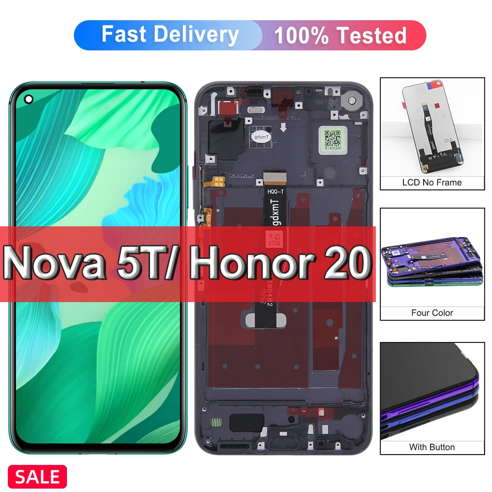 Display For nova 5T YAL-L21 L61A L61D L71A LCD Display Screen For honor 20 LCD Display Touch Screen Assembly Replacement
Display For nova 5T YAL-L21 L61A L61D L71A LCD Display Screen For honor 20 LCD Display Touch Screen Assembly Replacement