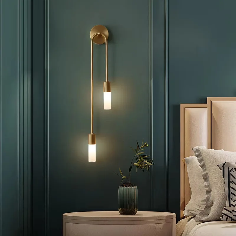 Hot Sale LED Wall Lamp Nordic Brass Wall Lamp Bedroom Bedside Reading Corridor Aisle Home Interior Decoration Lighting
Hot Sale LED Wall Lamp Nordic Brass Wall Lamp Bedroom Bedside Reading Corridor Aisle Home Interior Decoration Lighting