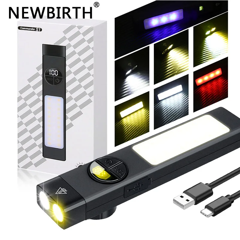 Мощный фонарик из АБС-пластика, фонарики с зарядкой через USB и УФ-светом 365, магнит, зажим для ручки, уличный фонарик EDC, аварийная лампа для кемпинга 
Мощный фонарик из АБС-пластика, фонарики с зарядкой через USB и УФ-светом 365, магнит, зажим для ручки, уличный фонарик EDC, аварийная лампа для кемпинга