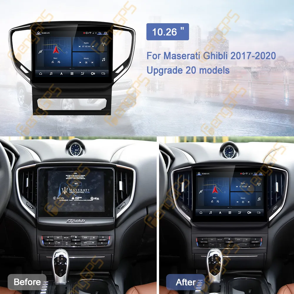 10.26inch Android car radio For Maserati Ghibli 2017-2020 gps navigation Auto multimedia system with IPS screen 4G WiFi carplay
10.26inch Android car radio For Maserati Ghibli 2017-2020 gps navigation Auto multimedia system with IPS screen 4G WiFi carplay