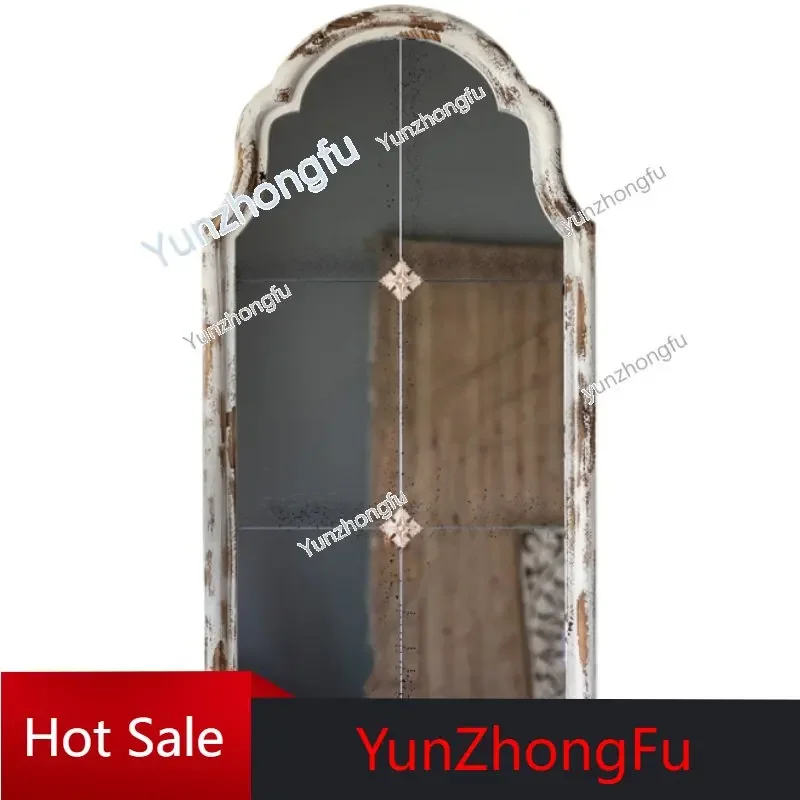 Retro Distressed Dressing Mirror Full-Length Mirror Floor Home Wall Wall-Mounted Art Carved
Retro Distressed Dressing Mirror Full-Length Mirror Floor Home Wall Wall-Mounted Art Carved