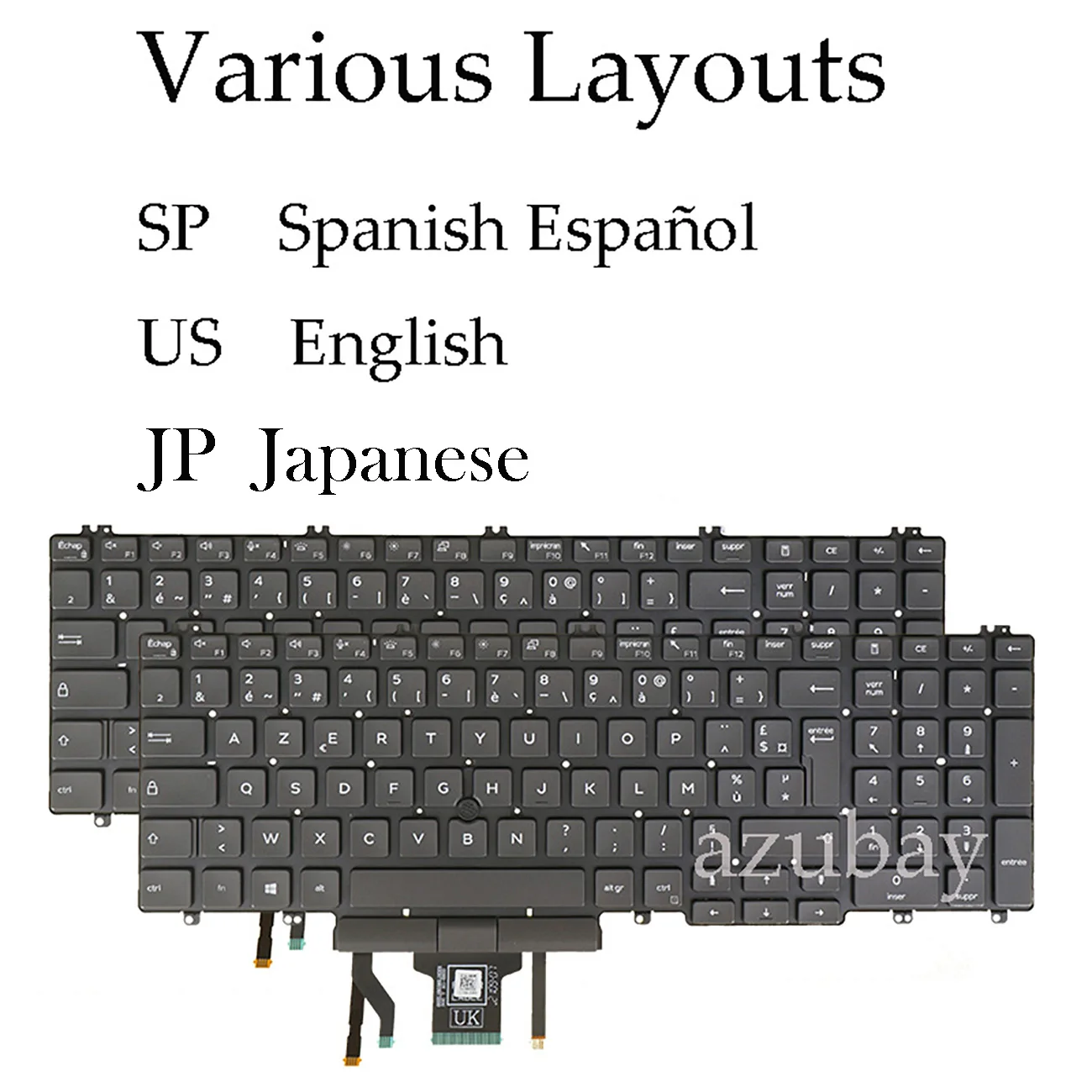 UK Spanish Japan Keyboard for Dell Latitude 5500 5501 5510 5511 Precision 3540 3541 3550 3551 0V35F8 0XT0PR 0XPYPV RW0XP Backlit
UK Spanish Japan Keyboard for Dell Latitude 5500 5501 5510 5511 Precision 3540 3541 3550 3551 0V35F8 0XT0PR 0XPYPV RW0XP Backlit