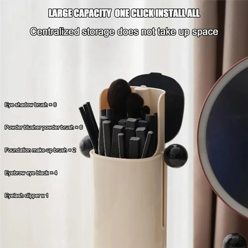 FAAJ-Makeup Organizer With Lid Automatic Lifting Cosmetic Tools Organizer Dustproof Makeup Organizer For Makeup Brushes 
FAAJ-Makeup Organizer With Lid Automatic Lifting Cosmetic Tools Organizer Dustproof Makeup Organizer For Makeup Brushes