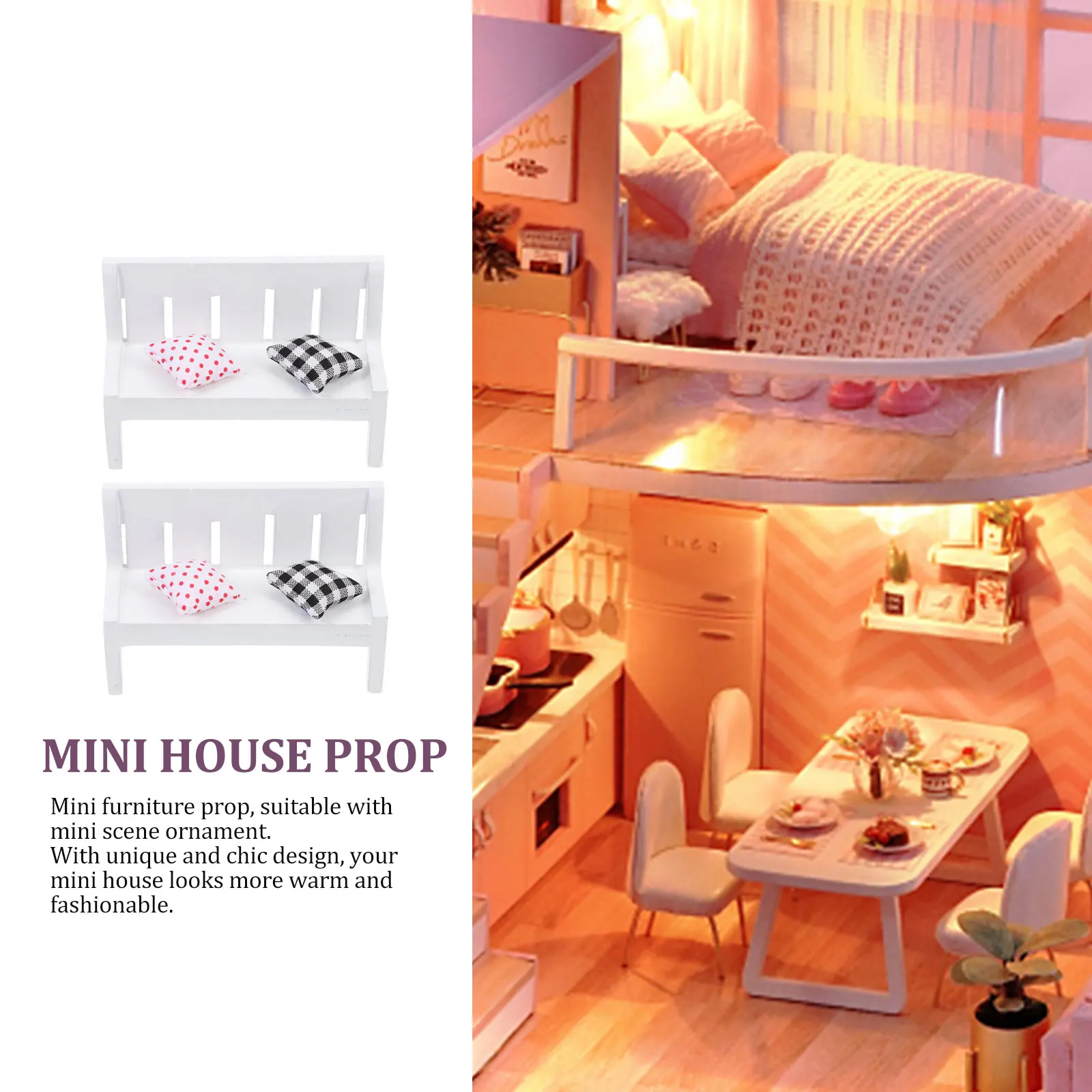 2 set 2 Sets Mini Bench Exquisite Small Furniture Decor For Dollhouse Realistic Simulation Decorative Accessories
2 set 2 Sets Mini Bench Exquisite Small Furniture Decor For Dollhouse Realistic Simulation Decorative Accessories