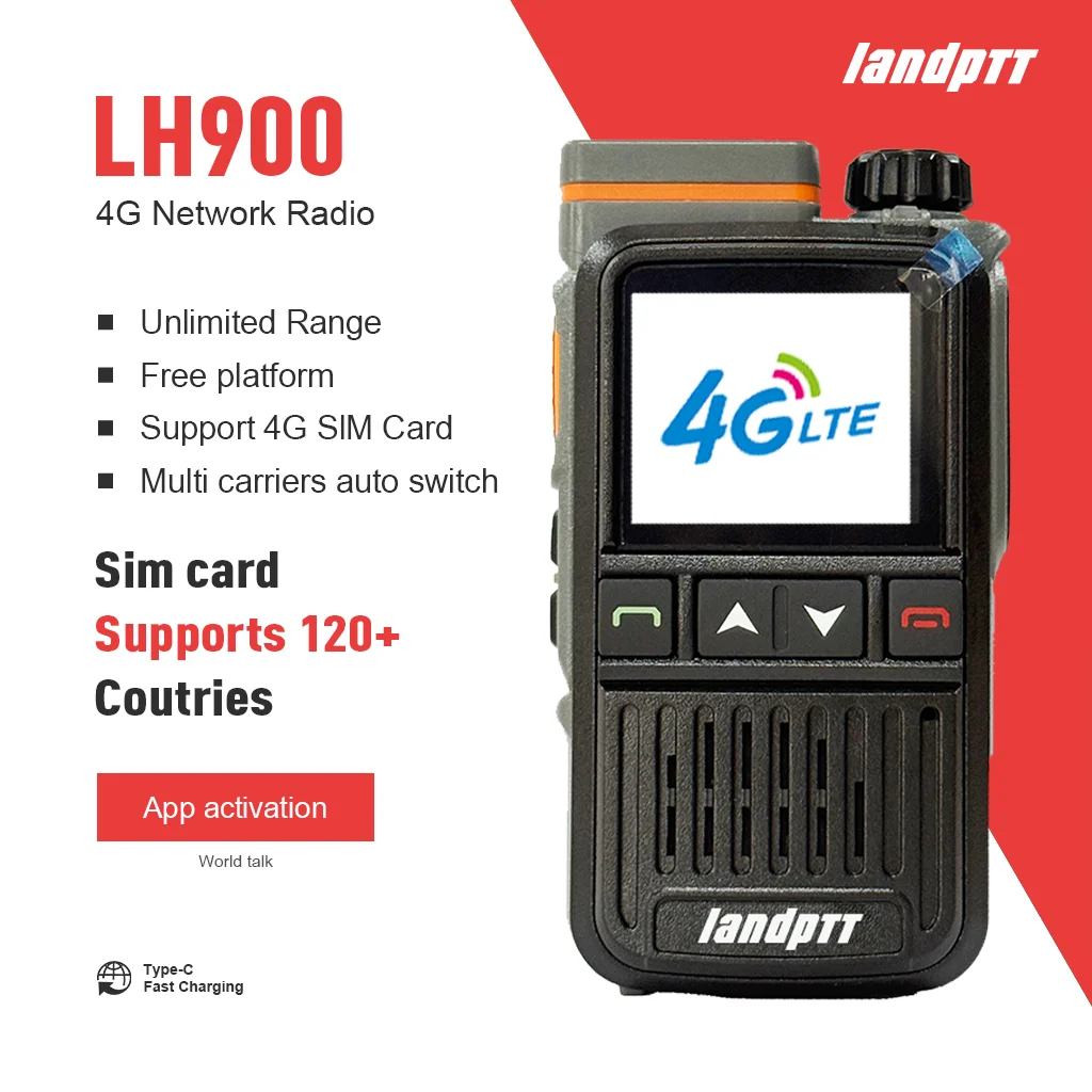 Landptt 4G Lte Network POC Radio with Sim Card Walkie Talkie Long Range 5000 Miles for Hiking and Camping Free Platform LH900
Landptt 4G Lte Network POC Radio with Sim Card Walkie Talkie Long Range 5000 Miles for Hiking and Camping Free Platform LH900