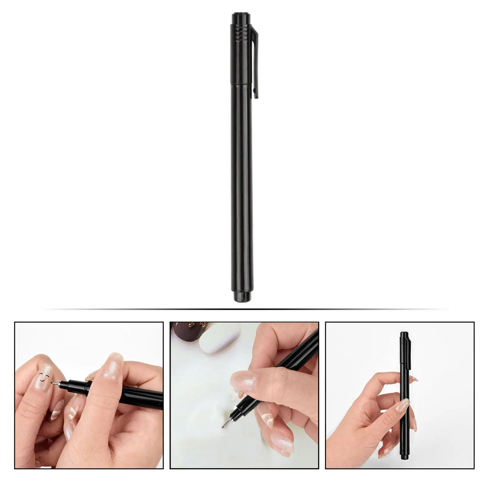 1Pcs Black Nail Art Pen Manicure Drawing Tool for Nail Salon Home DIY Fine Line Painting Decor Manicure Black Pen
1Pcs Black Nail Art Pen Manicure Drawing Tool for Nail Salon Home DIY Fine Line Painting Decor Manicure Black Pen