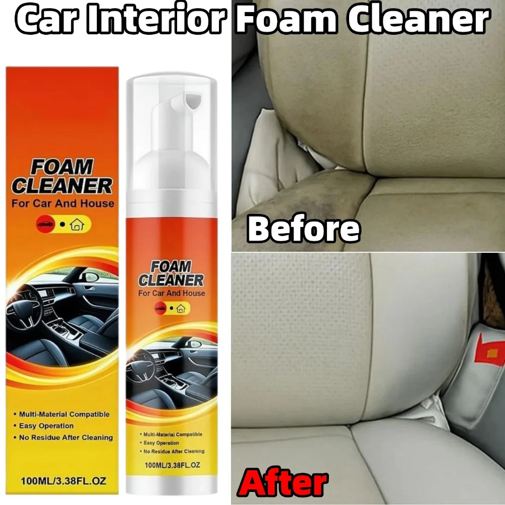 All Purpose Car Interior Foam Cleaner,Daily Maintenance &Refurbishment Foam Cleanser for Auto Seats Dashboard and Home Furniture
All Purpose Car Interior Foam Cleaner,Daily Maintenance &Refurbishment Foam Cleanser for Auto Seats Dashboard and Home Furniture