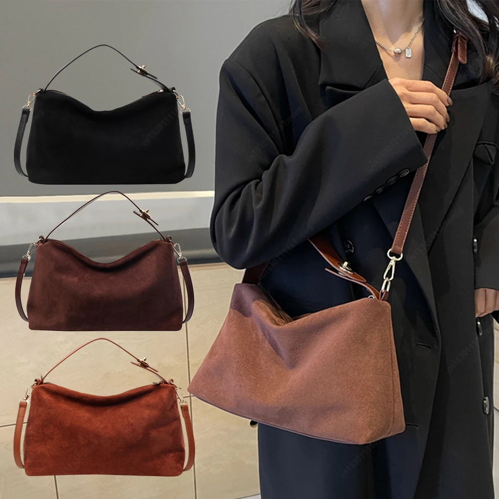 Women Suede Crossbody Bag Adjustable Strap Hobo Purse With Inner Pocket Handbag Zipper Clutch Purse for Work Travel
Women Suede Crossbody Bag Adjustable Strap Hobo Purse With Inner Pocket Handbag Zipper Clutch Purse for Work Travel