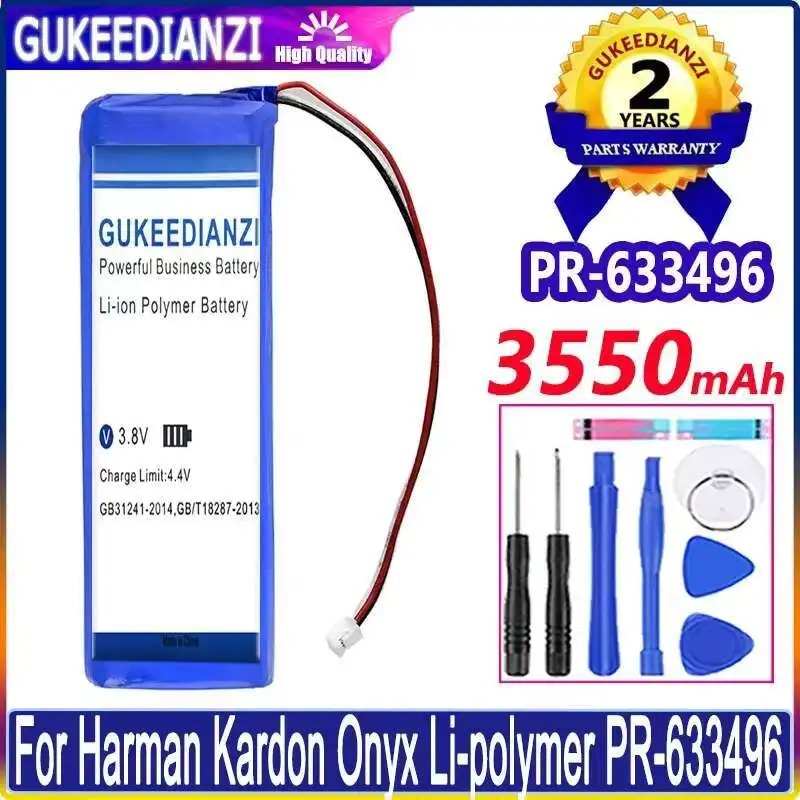 3550Mah PR-633496 Onyx Reliable Replacement Speaker Battery For Harman Kardon LI-Polymer
3550Mah PR-633496 Onyx Reliable Replacement Speaker Battery For Harman Kardon LI-Polymer