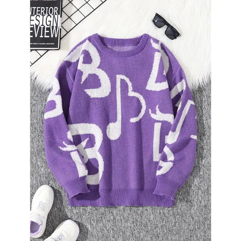 Men's round Neck Sweater Autumn Season Cross-Border Knitted Sweater Fashionable Iconic Design Easy to Match with Other Clothes
Men's round Neck Sweater Autumn Season Cross-Border Knitted Sweater Fashionable Iconic Design Easy to Match with Other Clothes