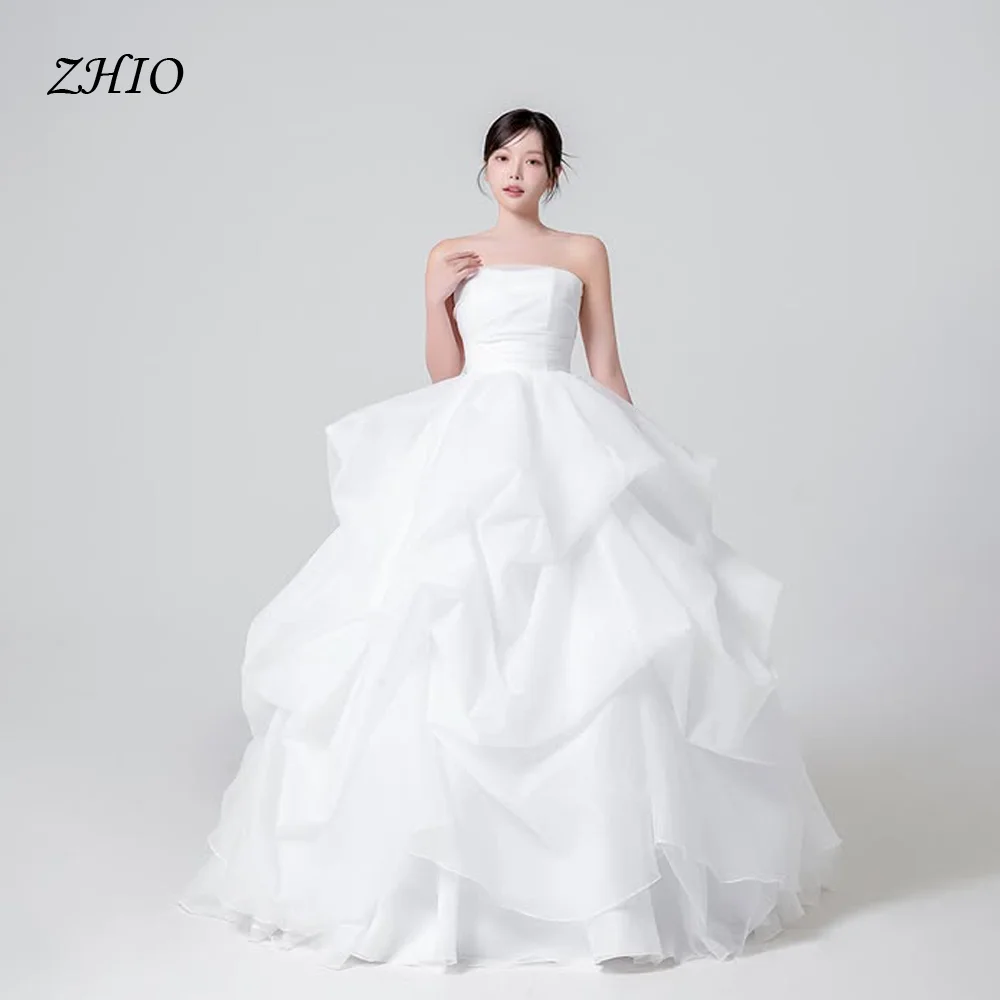 ZHIO Graceful Strapless Wedding Dress Ball Gown Floor-Length Sleeveless Korea Wedding Dress Photo Shoot Customized
ZHIO Graceful Strapless Wedding Dress Ball Gown Floor-Length Sleeveless Korea Wedding Dress Photo Shoot Customized
