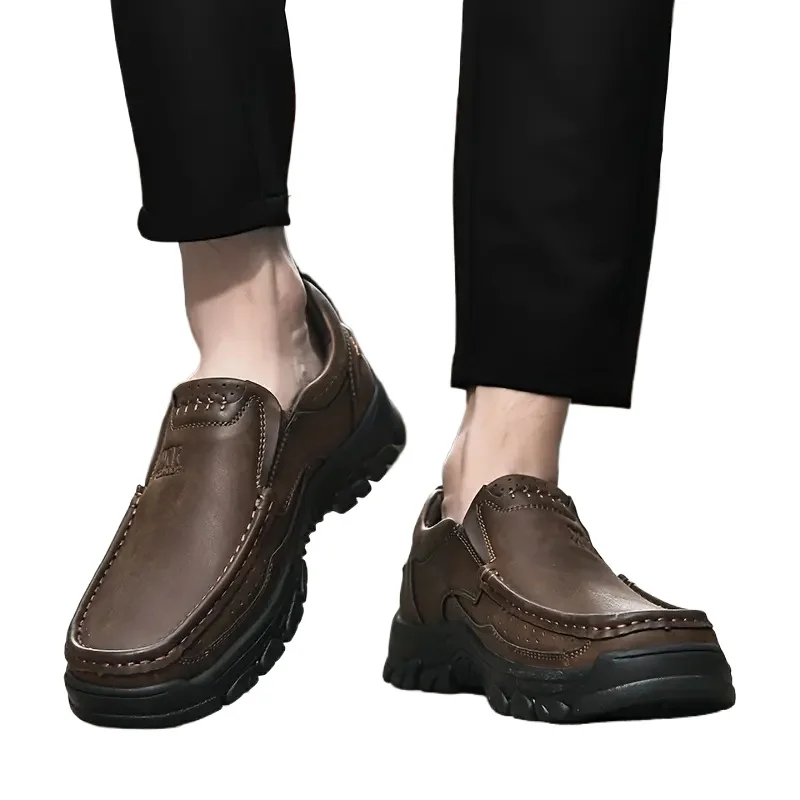Men Leather Flats Moccasins Walking Shoes Non-Slip Handmade Leather Casual Outdoor Slip On Loafers
Men Leather Flats Moccasins Walking Shoes Non-Slip Handmade Leather Casual Outdoor Slip On Loafers