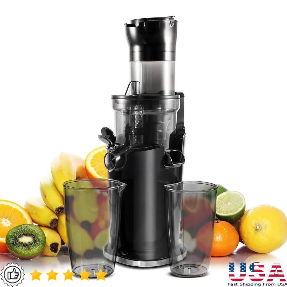 Медленная соковыжималка с динамическим жеванием, 3-дюймовый желоб для подачи, высокий крутящий момент, низкоскоростной холодный пресс, соковыжималка, удержание питательных веществ, легко
Медленная соковыжималка с динамическим жеванием, 3-дюймовый желоб для подачи, высокий крутящий момент, низкоскоростной холодный пресс, соковыжималка, удержание питательных веществ, легко