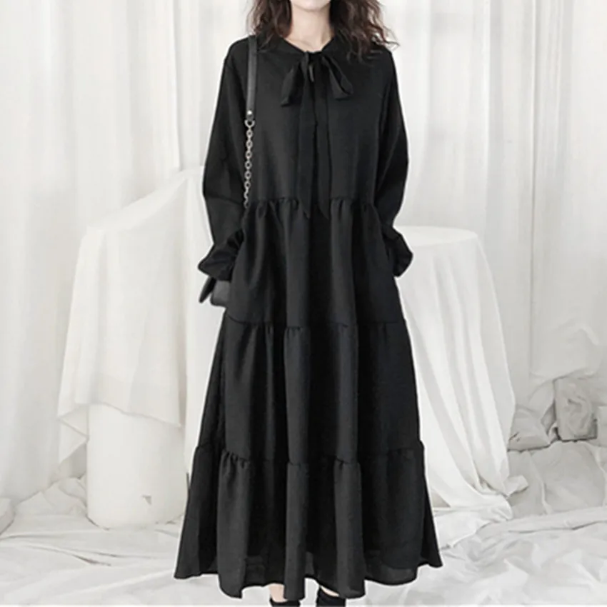 Women Dresses Solid Dress Pocket Bow Round Neck Long Sleeves Ankle Length Slight Strech Loose Fit Casual Office 2026 Spring
Women Dresses Solid Dress Pocket Bow Round Neck Long Sleeves Ankle Length Slight Strech Loose Fit Casual Office 2026 Spring