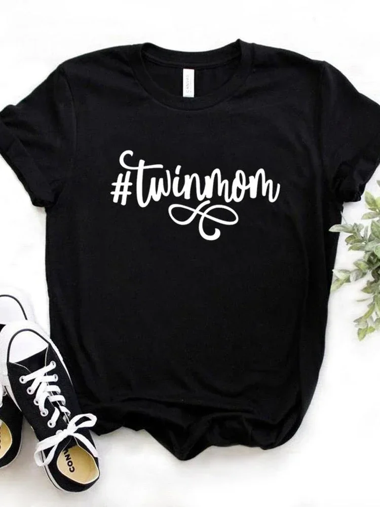 Women T Shirt Twin Mom Letters Print Tshirt Women Short Sleeve O Neck Loose T-shirt Ladies Causal Tee Shirt Clothes Tops
Women T Shirt Twin Mom Letters Print Tshirt Women Short Sleeve O Neck Loose T-shirt Ladies Causal Tee Shirt Clothes Tops