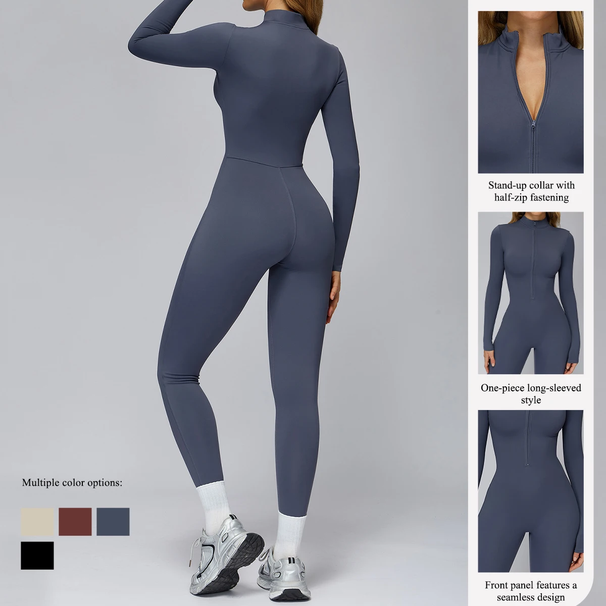 Women's Autumn/Winter Fitness Jumpsuit Tight-Fitting Fleece-Lined Yoga Jumpsuit Outdoor Thermal Jumpsuit Running & Fitness Wear
Women's Autumn/Winter Fitness Jumpsuit Tight-Fitting Fleece-Lined Yoga Jumpsuit Outdoor Thermal Jumpsuit Running & Fitness Wear