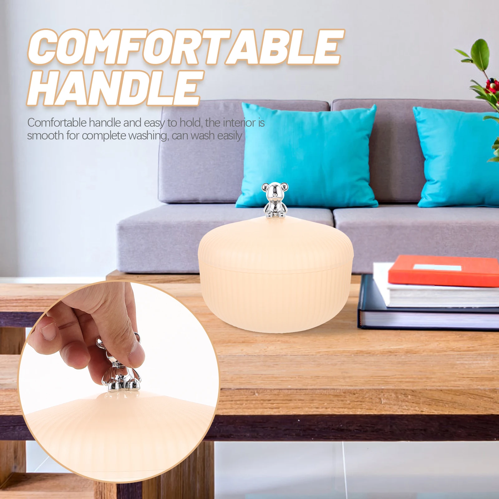 Fruit Bowl with Cartoon Bear Lid 1000ml Multipurpose Snack Container Party Serving Tray Reusable Storage Box for Fruits
Fruit Bowl with Cartoon Bear Lid 1000ml Multipurpose Snack Container Party Serving Tray Reusable Storage Box for Fruits