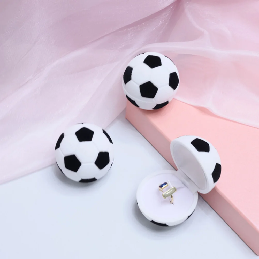 Football Shaped Ring Box Jewelry St Flocking Plastic Holder Sports Display Case Small Ring Container Wedding Engagement Storage
Football Shaped Ring Box Jewelry St Flocking Plastic Holder Sports Display Case Small Ring Container Wedding Engagement Storage