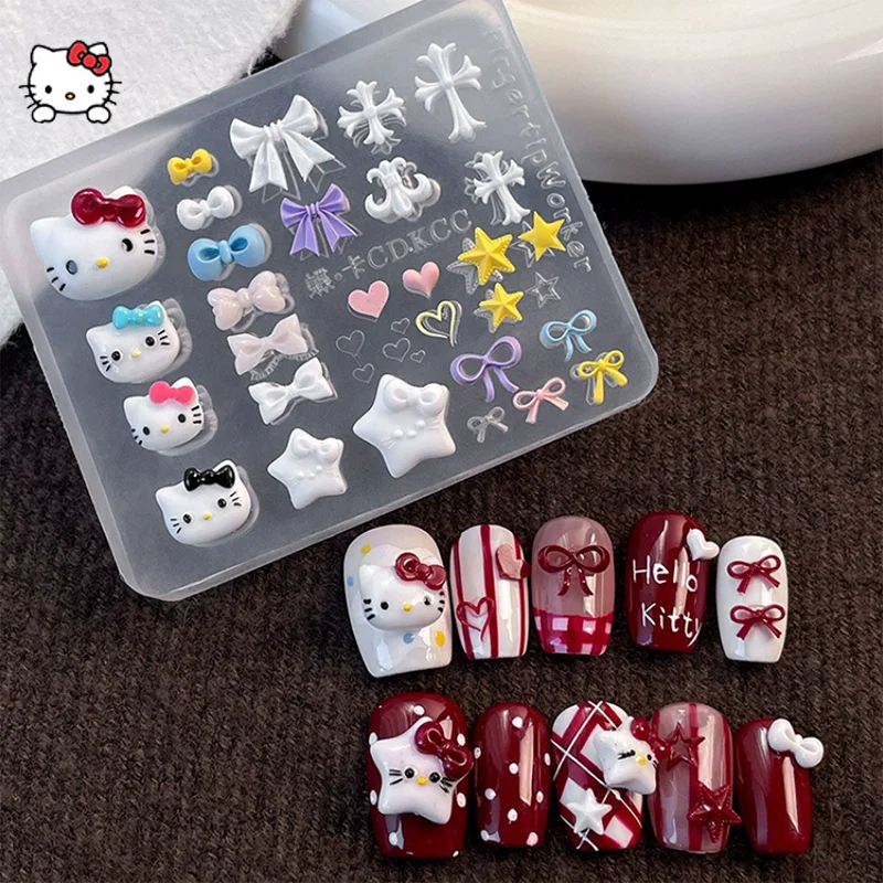 Miniso Hello Kitty форма для дизайна ногтей мультяшный бант 3d силиконовые формы для дизайна ногтей Diy узор мягкая силиконовая форма инструмент для резьбы подвески для ногтей
Miniso Hello Kitty форма для дизайна ногтей мультяшный бант 3d силиконовые формы для дизайна ногтей Diy узор мягкая силиконовая форма инструмент для резьбы подвески для ногтей
