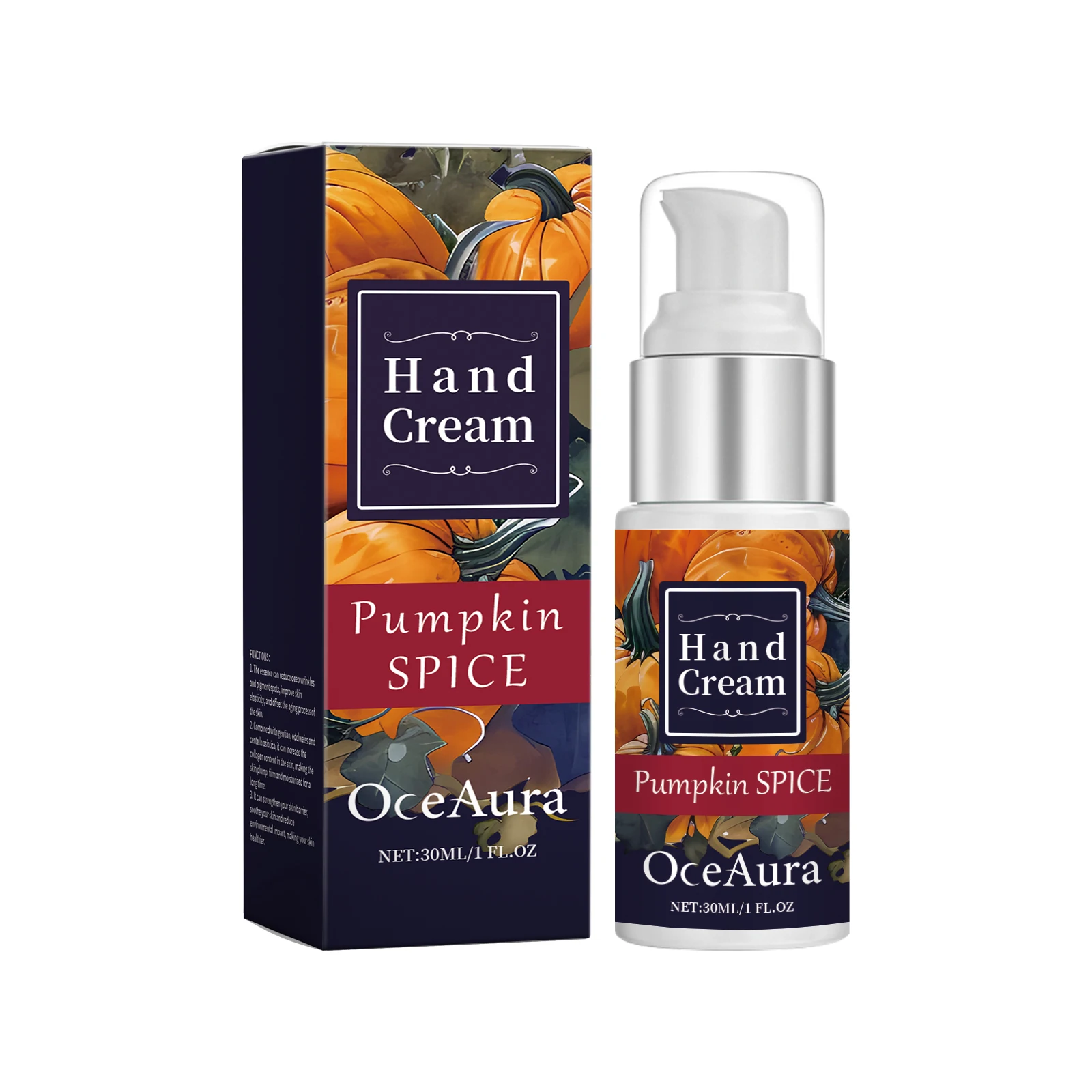 OceAura Pumpkin Moisturizing Hand Cream Hydrates And Moisturizes And Protects Hand Skin Against Dryness 3pcs
OceAura Pumpkin Moisturizing Hand Cream Hydrates And Moisturizes And Protects Hand Skin Against Dryness 3pcs
