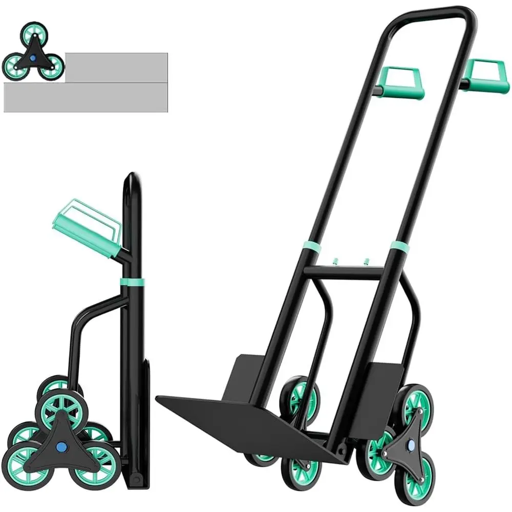 Heavy-Duty 440LB Capacity Stair Climbing Hand Truck with 6 Non-Slip Wheels for Moving Furniture and Appliances
Heavy-Duty 440LB Capacity Stair Climbing Hand Truck with 6 Non-Slip Wheels for Moving Furniture and Appliances