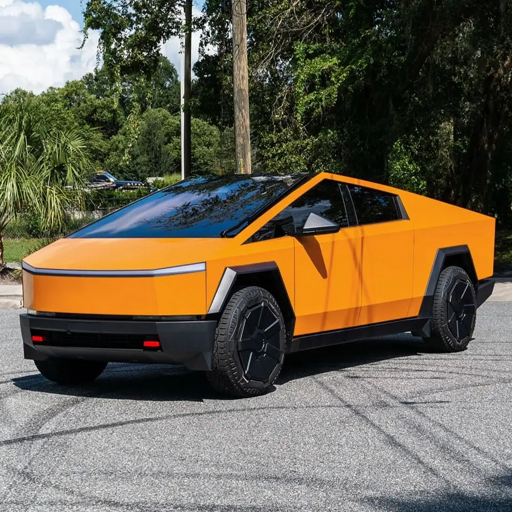 For Tesla Cybertruck 2024-2026 DIY Matte Orange Precut Body Color Change Paint Protection Wrap Film PVC Exterior Accessories
For Tesla Cybertruck 2024-2026 DIY Matte Orange Precut Body Color Change Paint Protection Wrap Film PVC Exterior Accessories