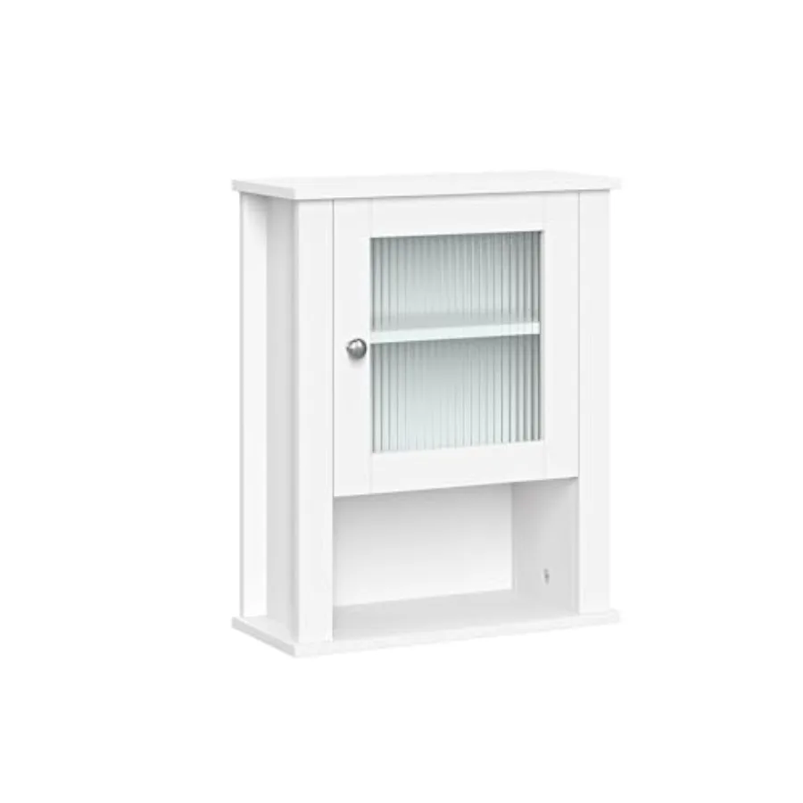 Prescott Bathroom Wall Cabinet - Bathroom Cabinet with Reeded Glass, Soft-Close Hinges and Adjustable Shelf - Slim Medicine Cab
Prescott Bathroom Wall Cabinet - Bathroom Cabinet with Reeded Glass, Soft-Close Hinges and Adjustable Shelf - Slim Medicine Cab