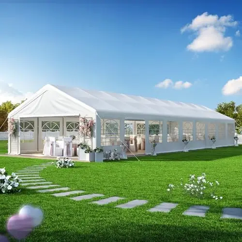 20' x 60' Canopy Party Tent & Carport - Heavy Duty Outdoor Wedding Gazebo with 4 Sand Bags, Event Shelter Canopy for
20' x 60' Canopy Party Tent & Carport - Heavy Duty Outdoor Wedding Gazebo with 4 Sand Bags, Event Shelter Canopy for